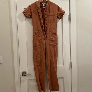 Topo Designs Dirt Coverall, clay, XS